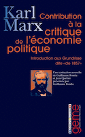 Contribution à la critique de l'économie politique introduction de 1857